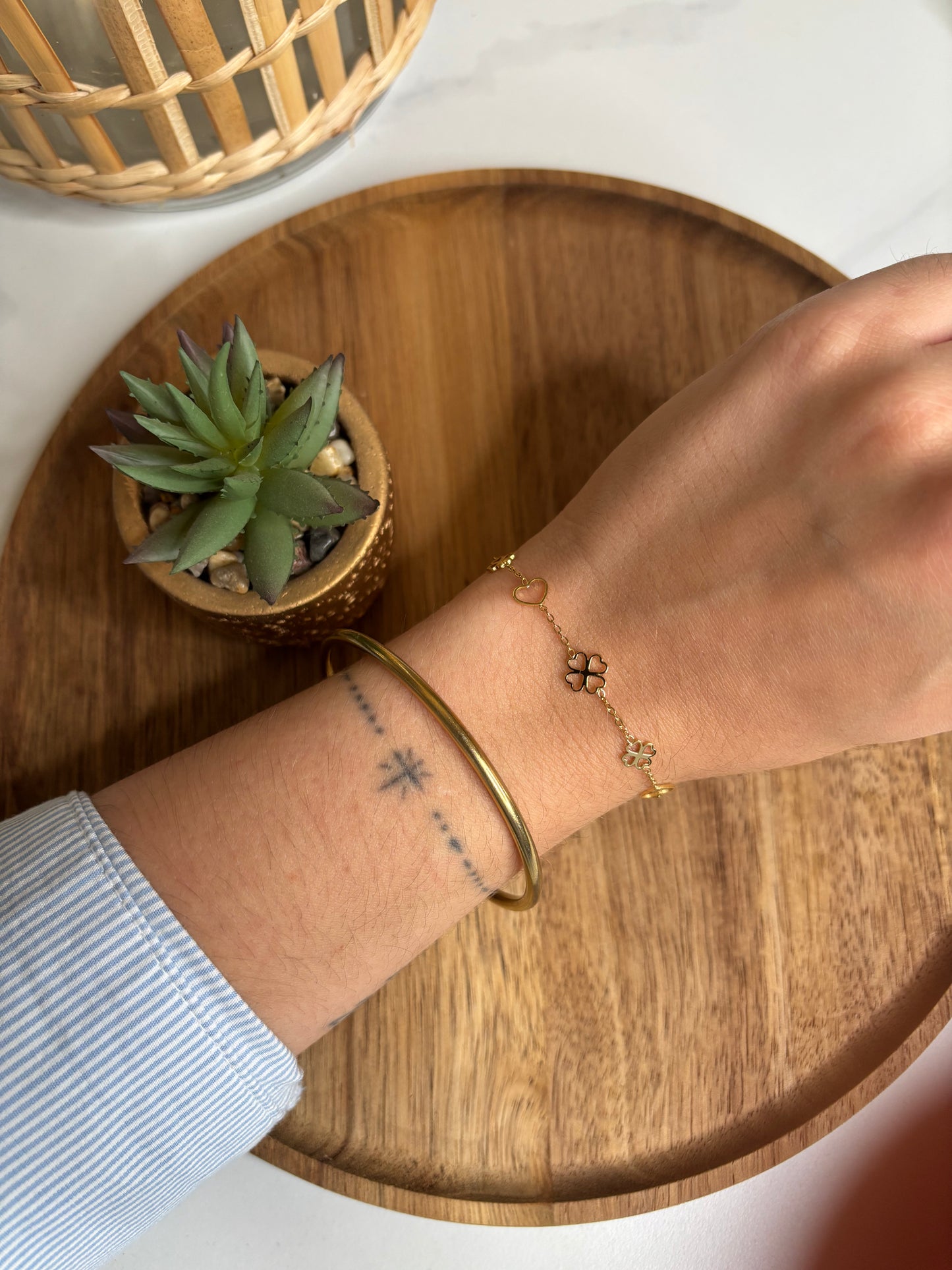 Bracelet trèfles