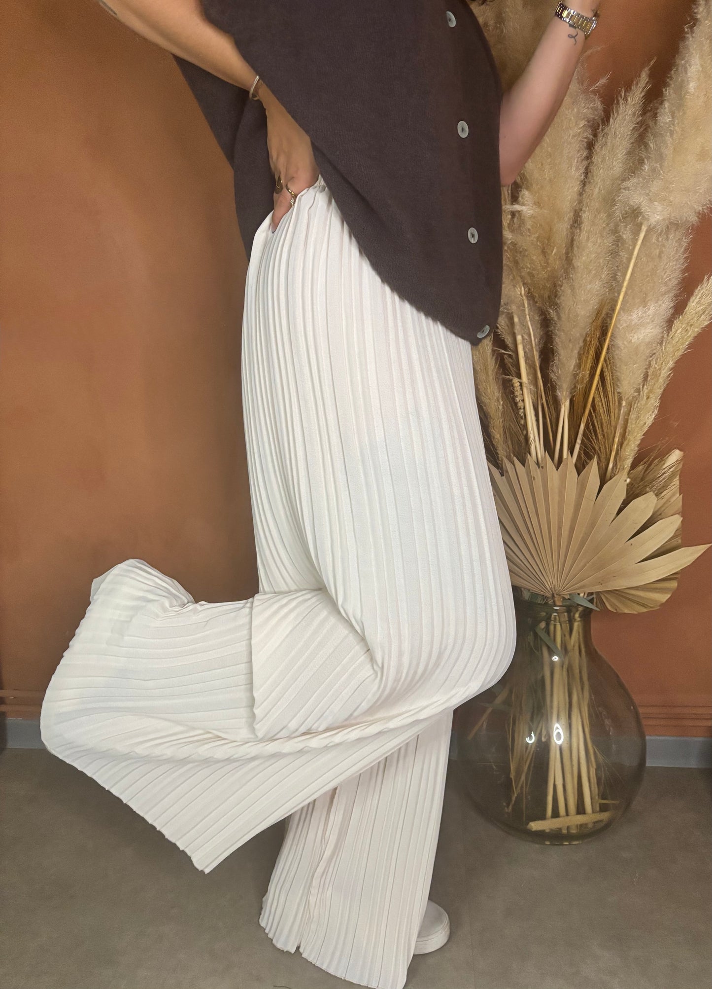 Pantalon Maëva Large Plissé