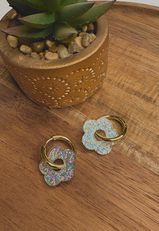 Boucle d’oreille Pampille paillette