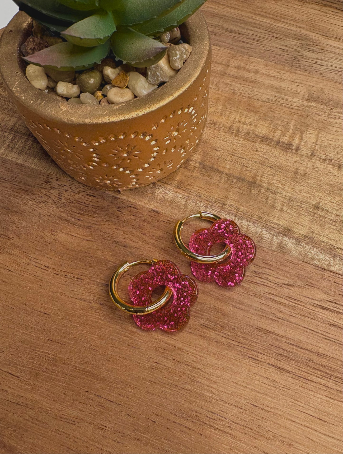 Boucle d’oreille Pampille paillette