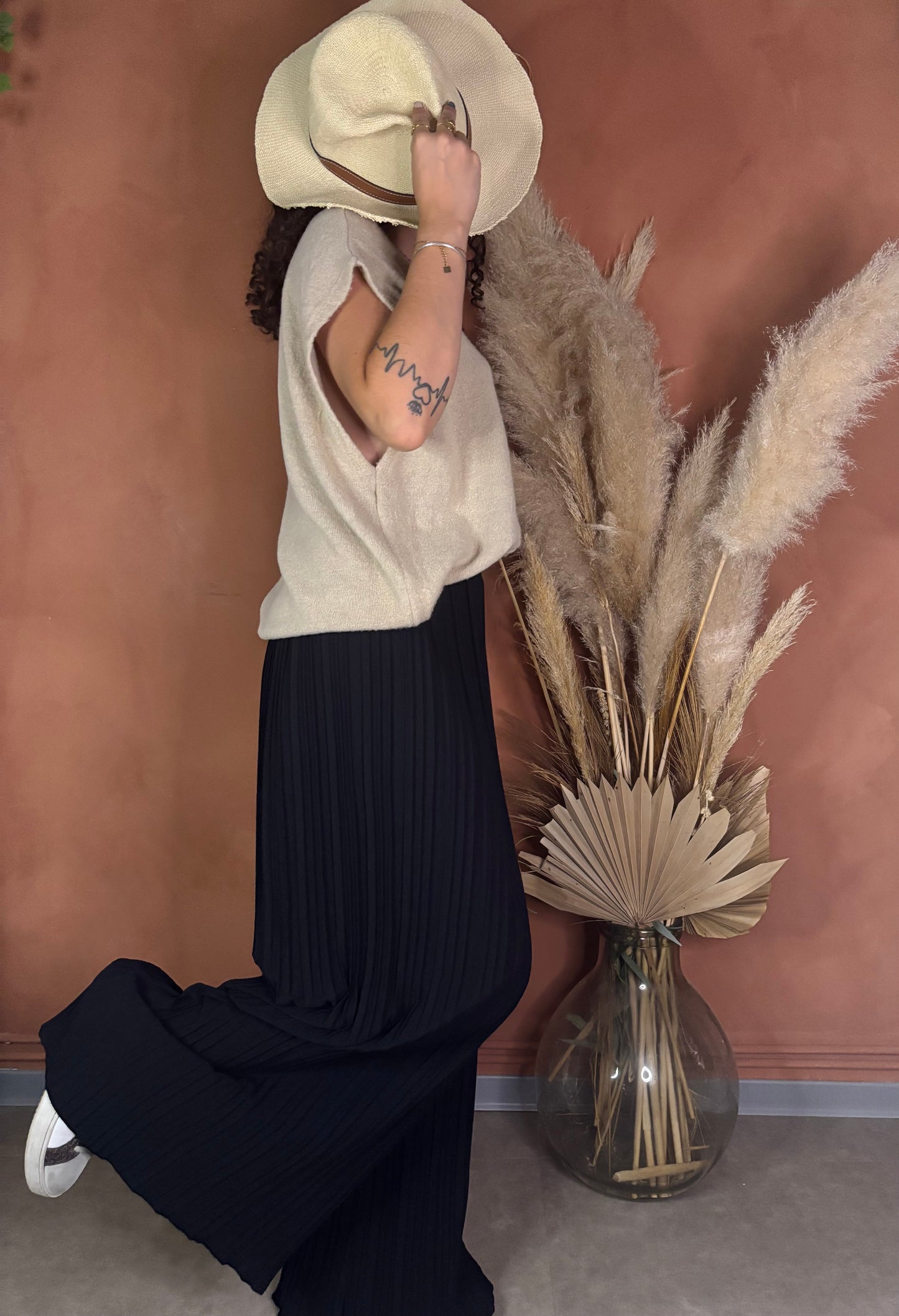 Pantalon Maëva Large Plissé