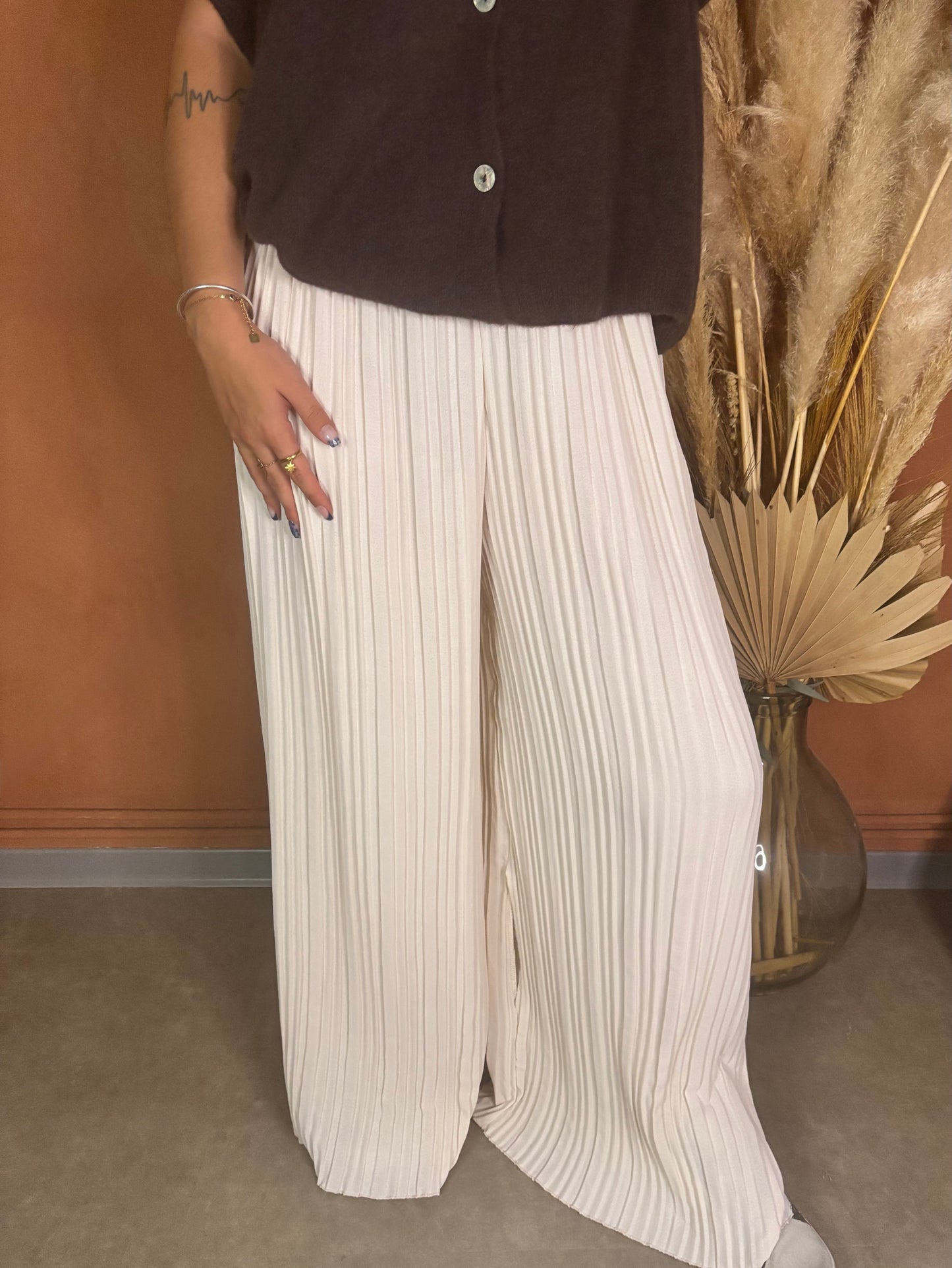 Pantalon Maëva Large Plissé