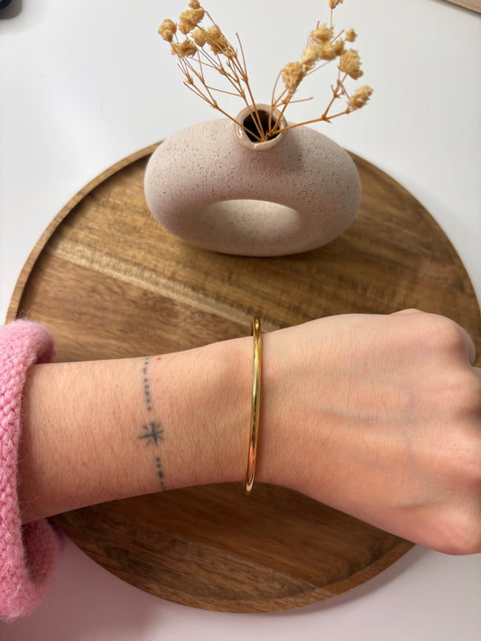 Bracelet Jonc doré lisse