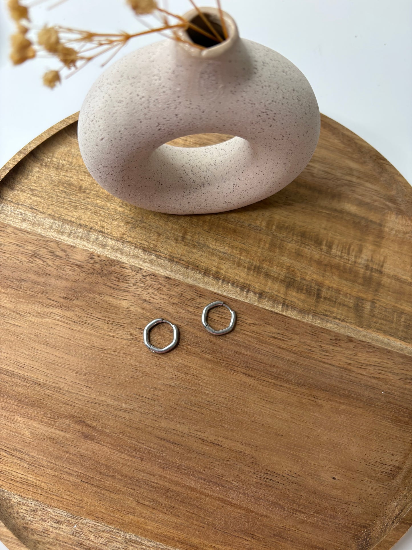 Boucle créole octogonale