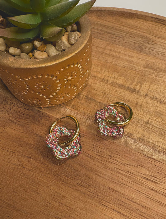 Boucle d’oreille Pampille paillette