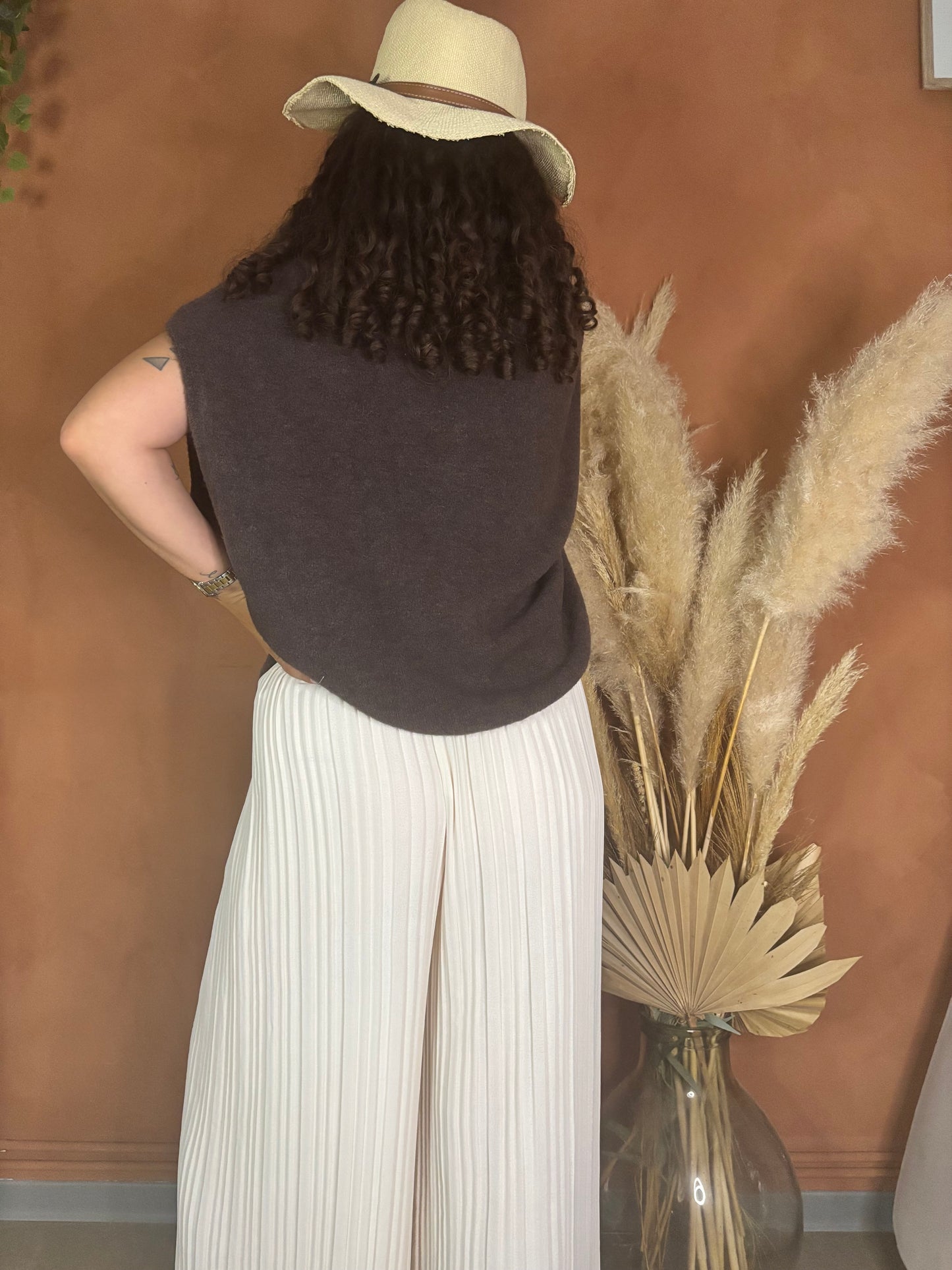 Pantalon Maëva Large Plissé