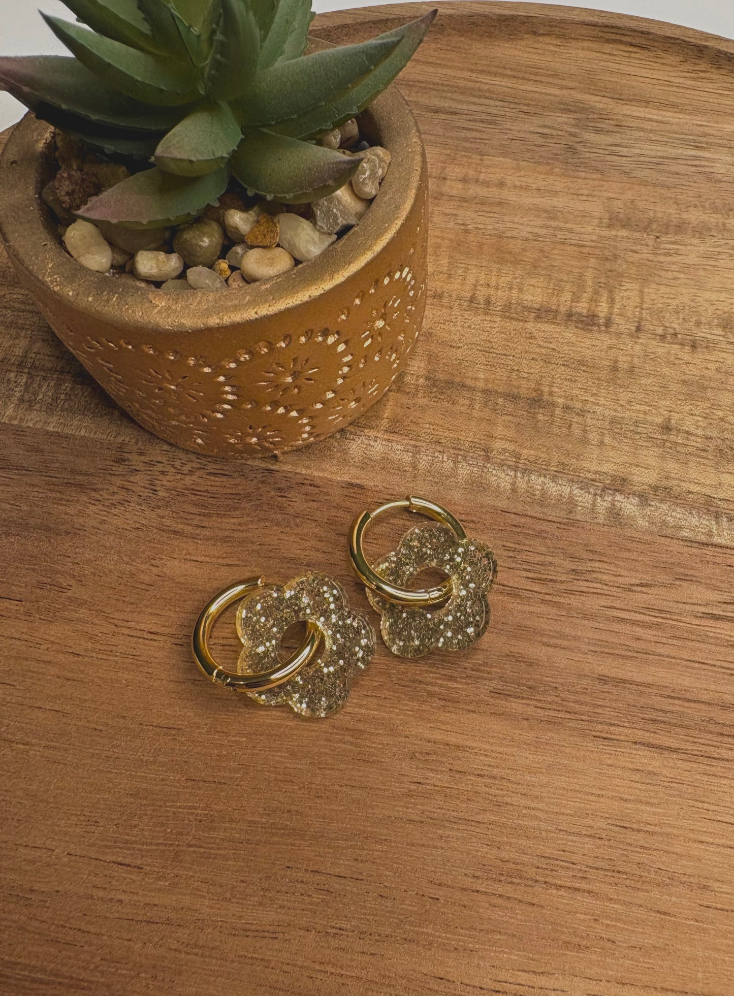 Boucle d’oreille Pampille paillette