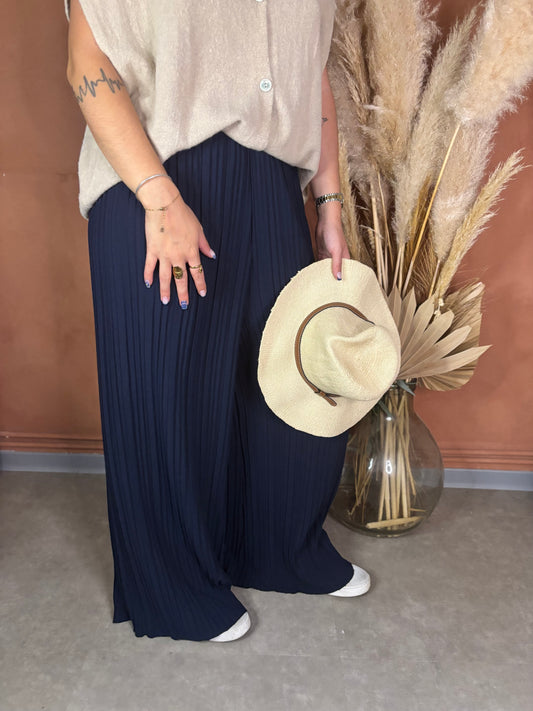 Pantalon Maëva Large Plissé