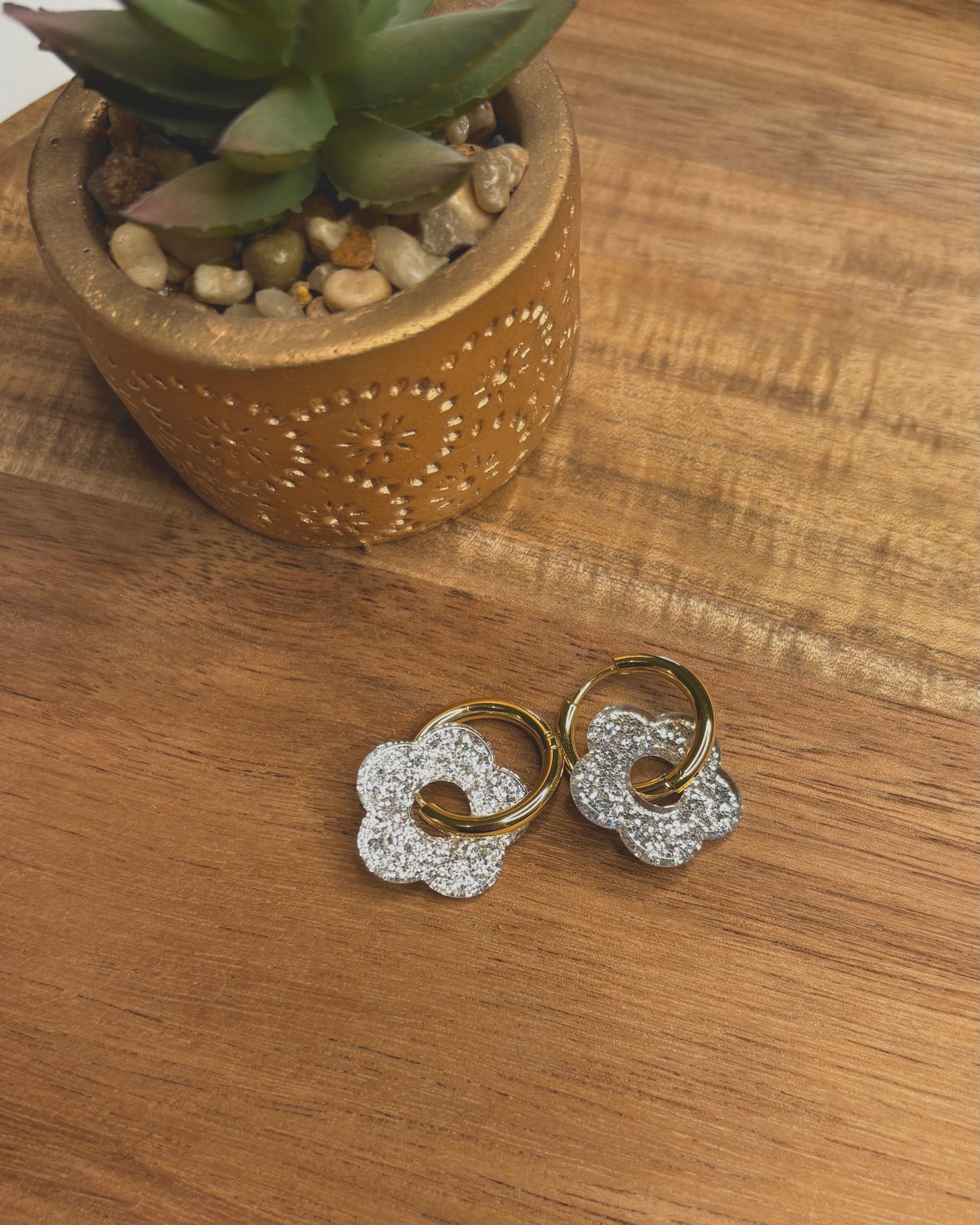 Boucle d’oreille Pampille paillette