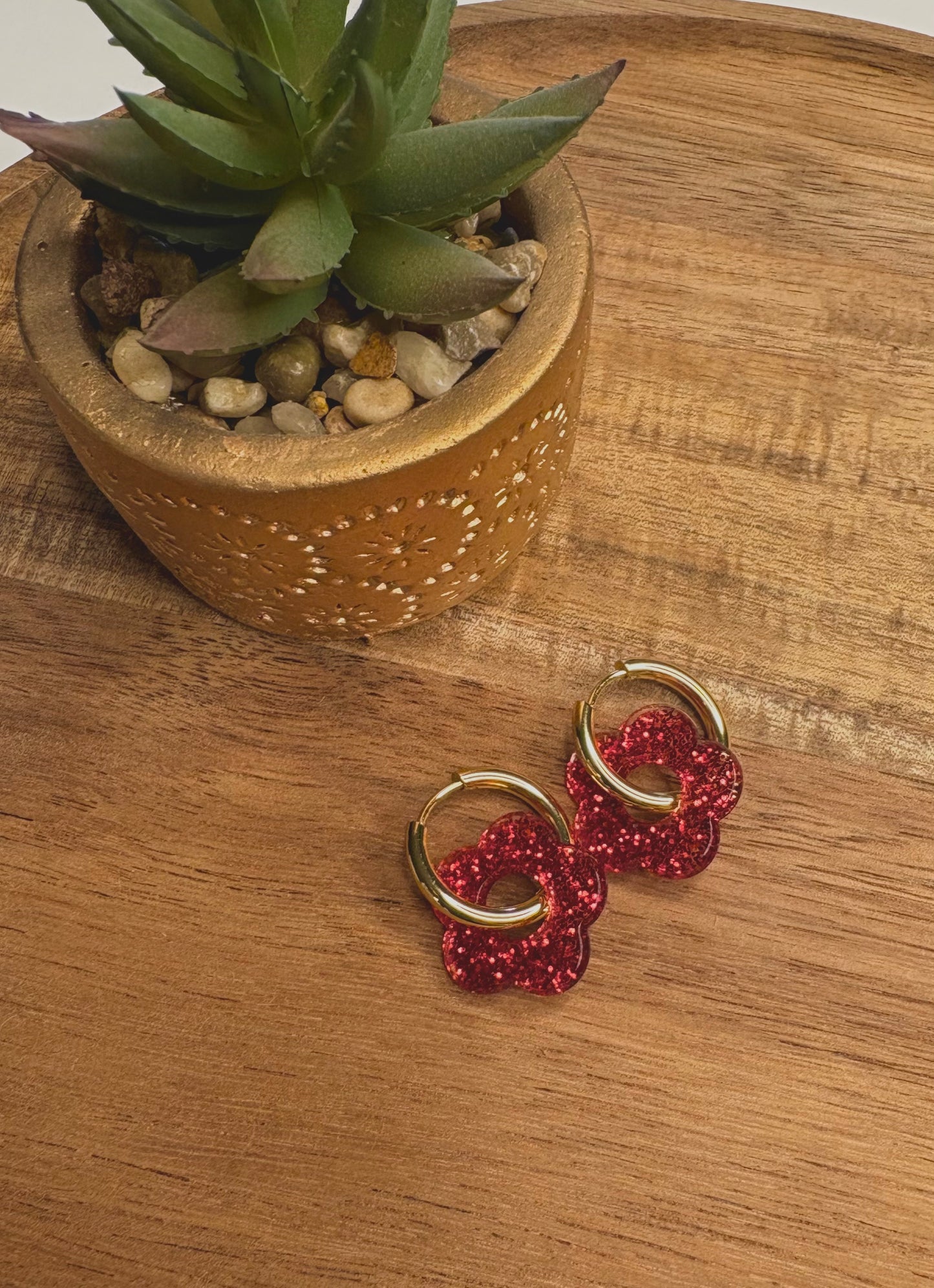 Boucle d’oreille Pampille paillette